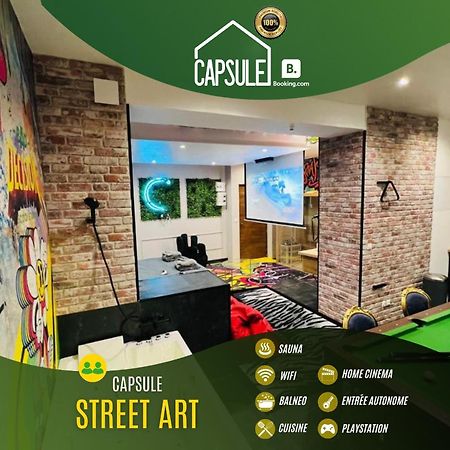 Capsule Street Art - Sauna- Jacuzzi - Playstation 5 - Billard - Netflix - Home Cinema - Terrasse Дуе Екстериор снимка