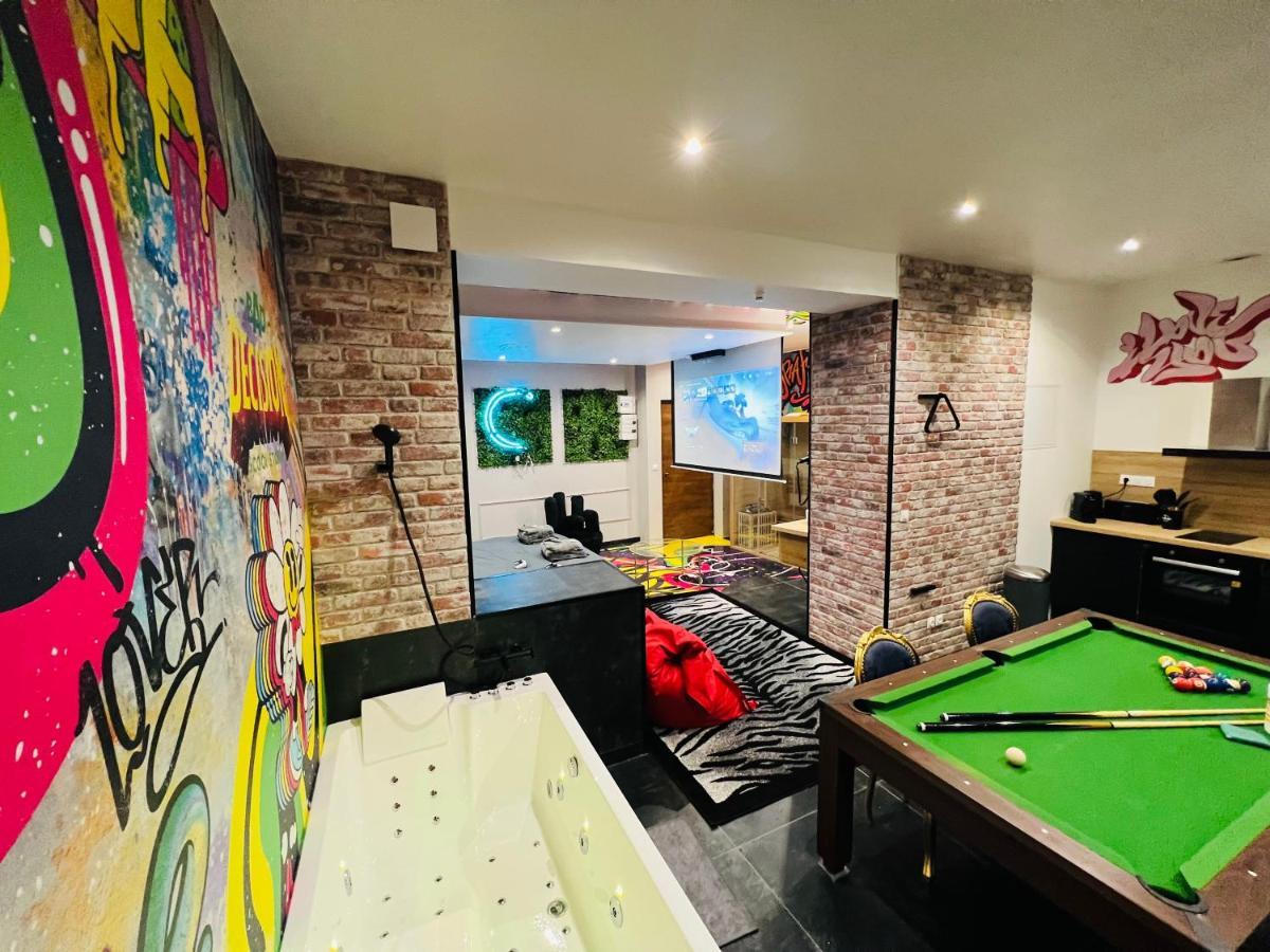 Capsule Street Art - Sauna- Jacuzzi - Playstation 5 - Billard - Netflix - Home Cinema - Terrasse Дуе Екстериор снимка